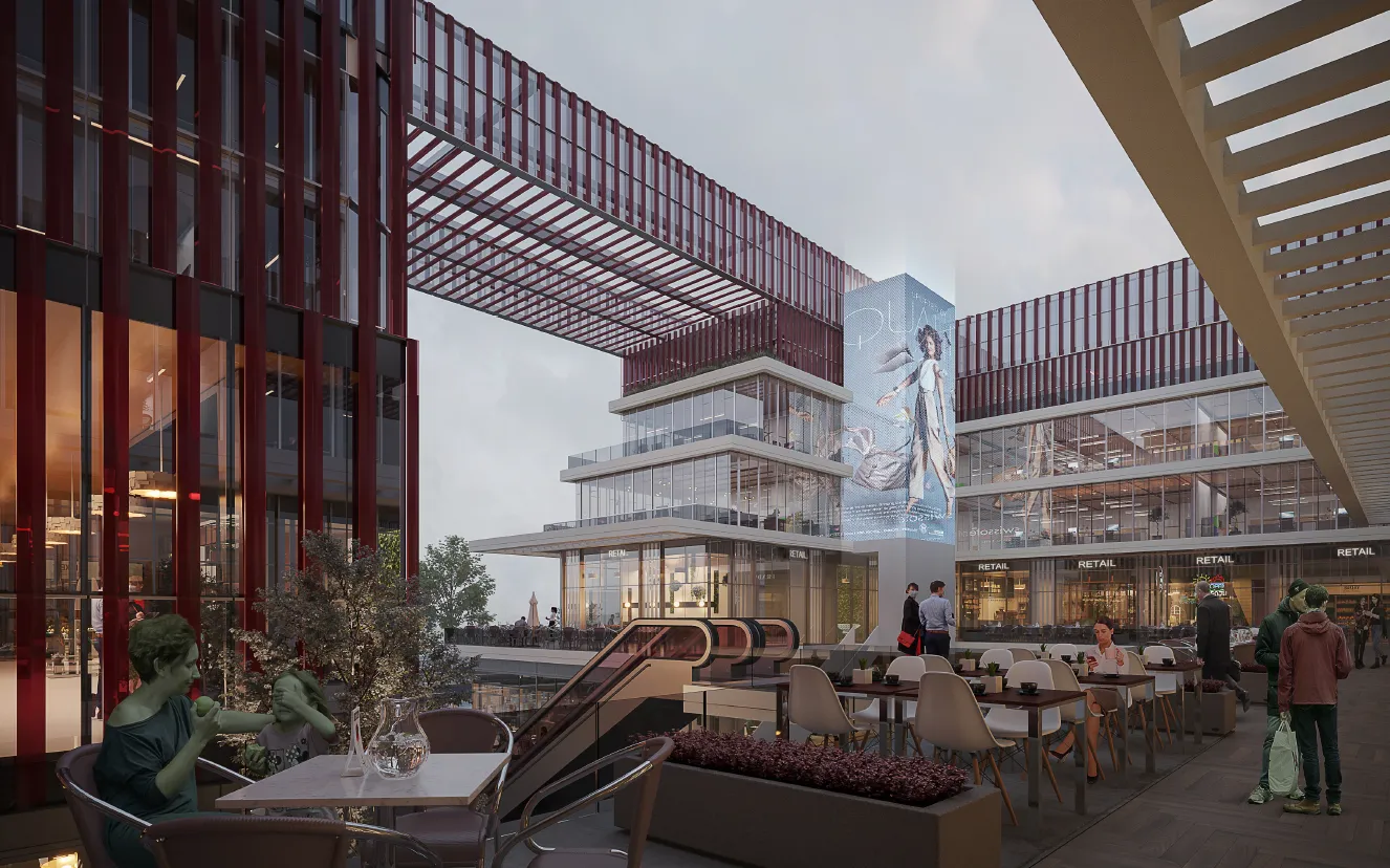 Office for sale in Five Fifty Five Business Complex in El Sheikh Zayed of 117 m² with 0 bedrooms