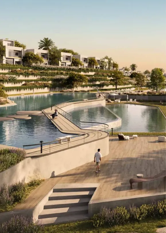 Twinhouse for sale in Triangle in New Cairo of 345 m² with 4 bedrooms