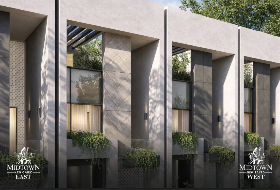 Townhouse for sale in Midtown East Phase Two in 6th settlement of 305 m² with 6 bedrooms