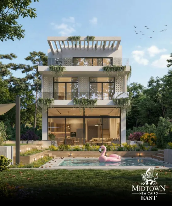 Villa for sale in Midtown East Phase Two in 6th settlement of 450 m² with 5 bedrooms