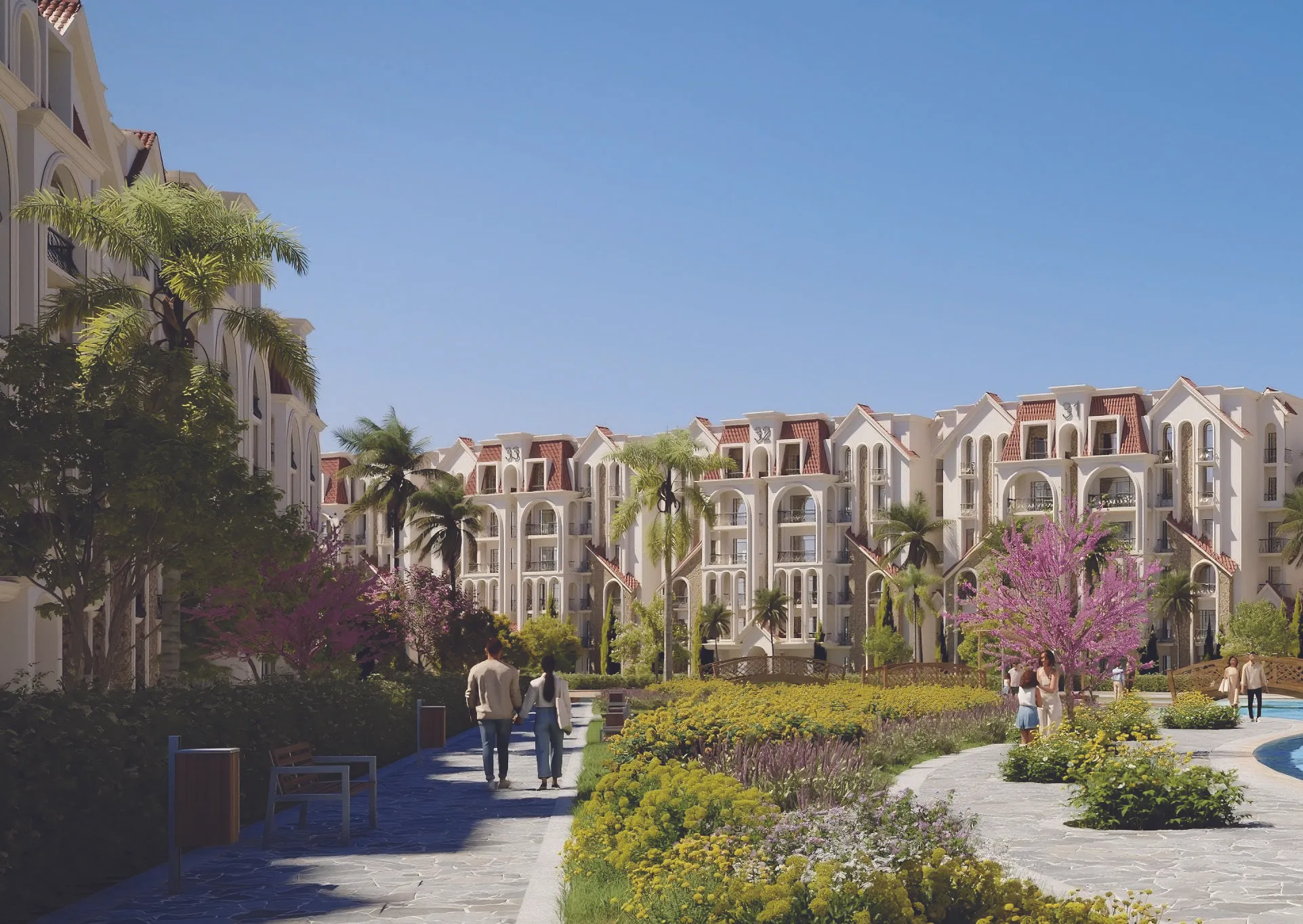 Apartment for sale in Jiwar in 6th settlement of 101 m² with 2 bedrooms