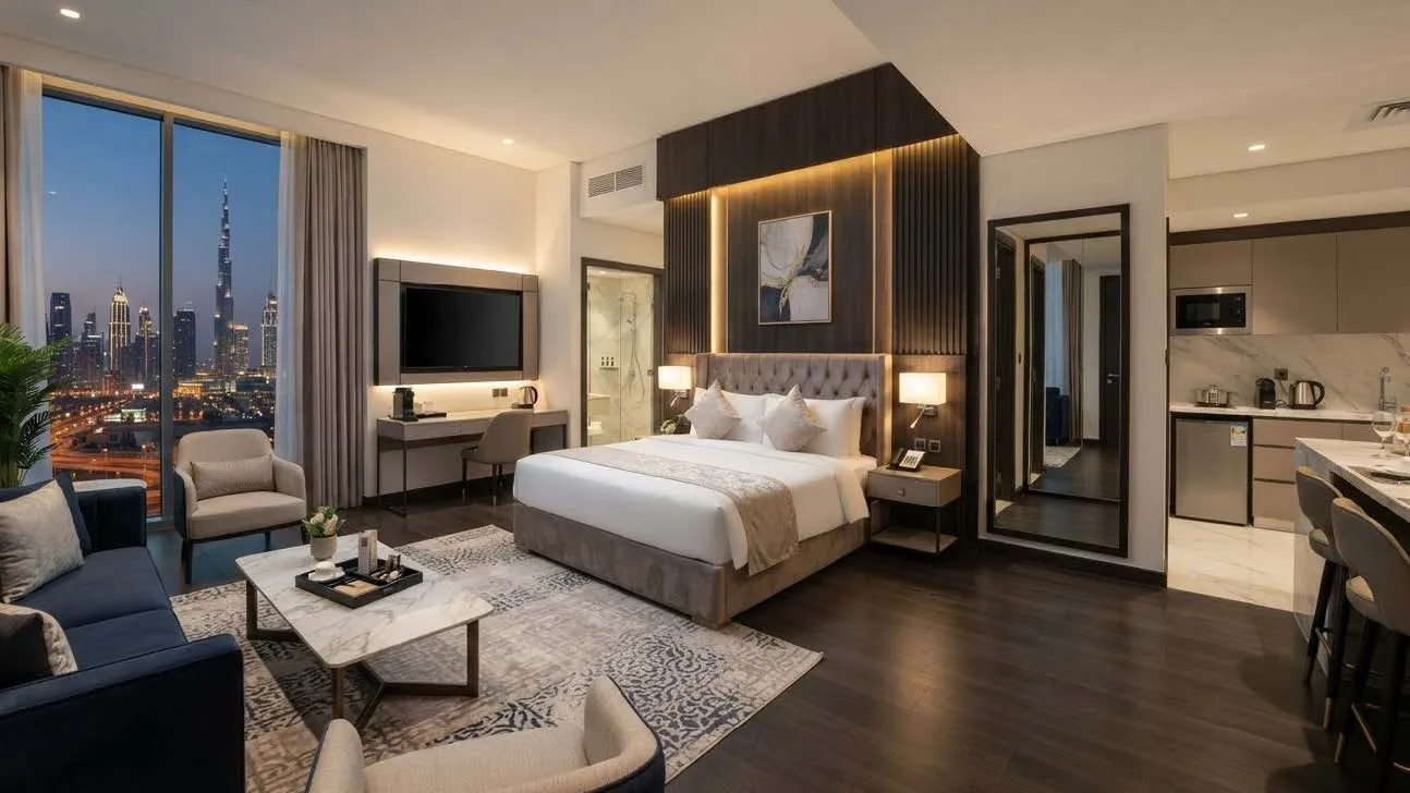 Studio for sale in Lumia crown hotel in New Capital City of 52 m² with 0 bedrooms
