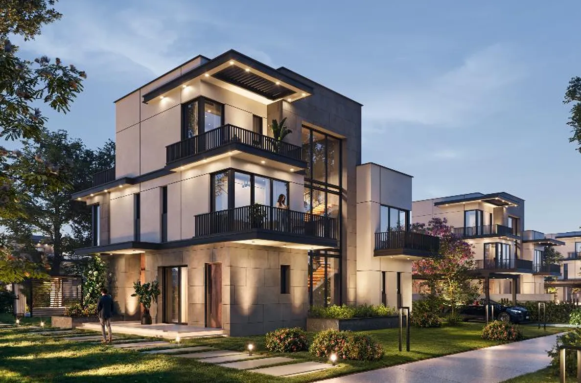 Villa for sale in One Hyde Park in 6th settlement of 240 m² with 3 bedrooms