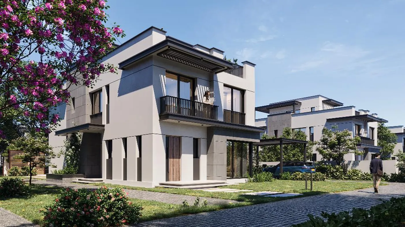 Villa for sale in One Hyde Park in 6th settlement of 240 m² with 3 bedrooms