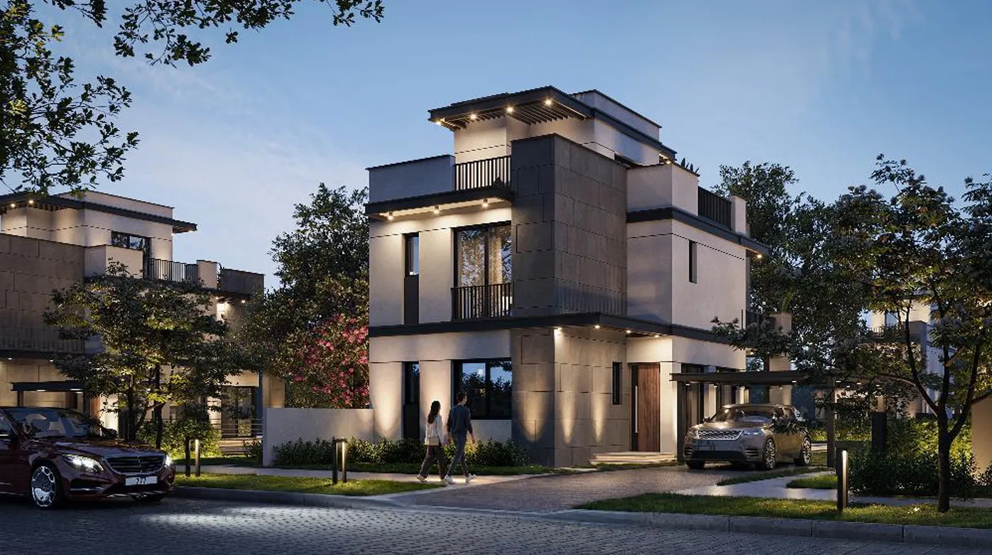 Villa for sale in One Hyde Park in 6th settlement of 240 m² with 3 bedrooms