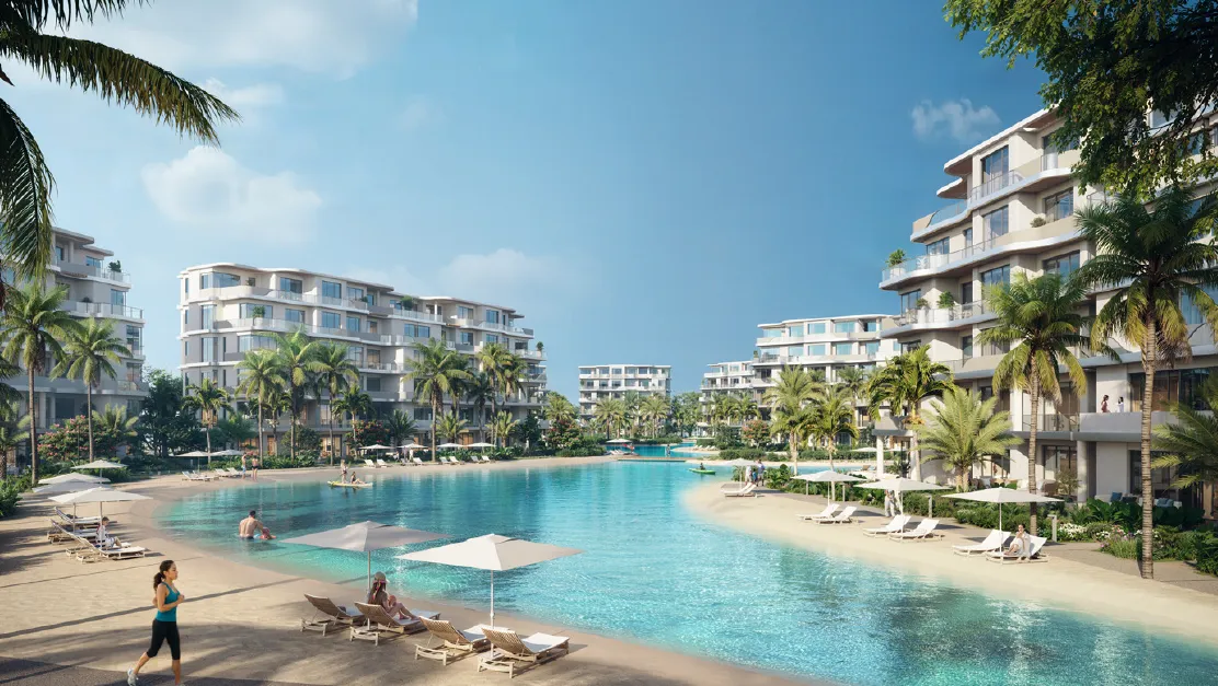 Apartment for sale in Waterside - Seashore  in Ras El Hekma of 63 m² with 1 bedrooms