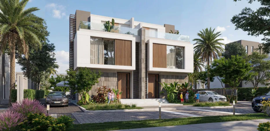 Twinhouse for sale in El Patio Jade in New Capital City of 210 m² with 3 bedrooms