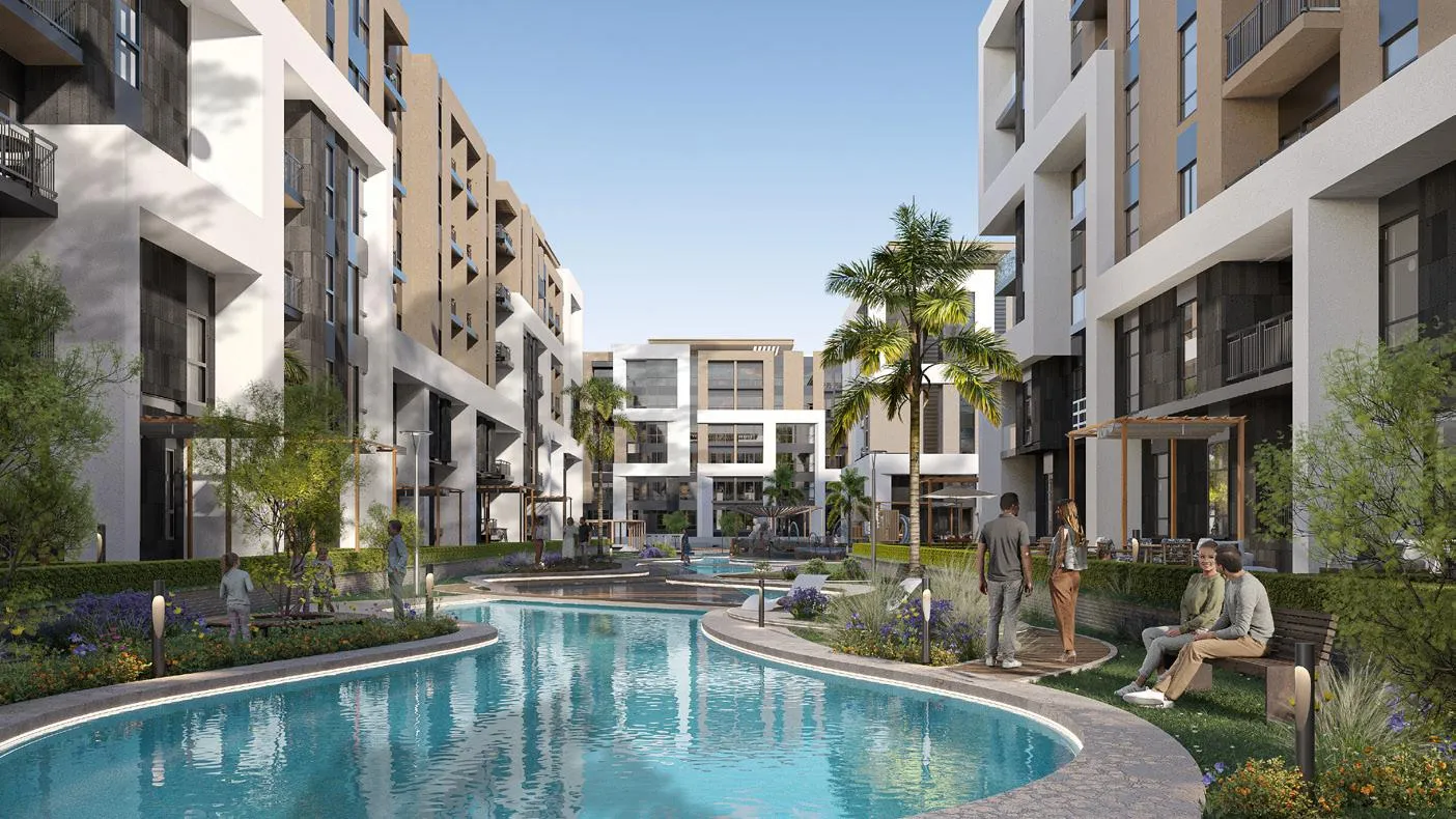 Apartment for sale in Riverton in New Cairo of 65 m² with 1 bedrooms