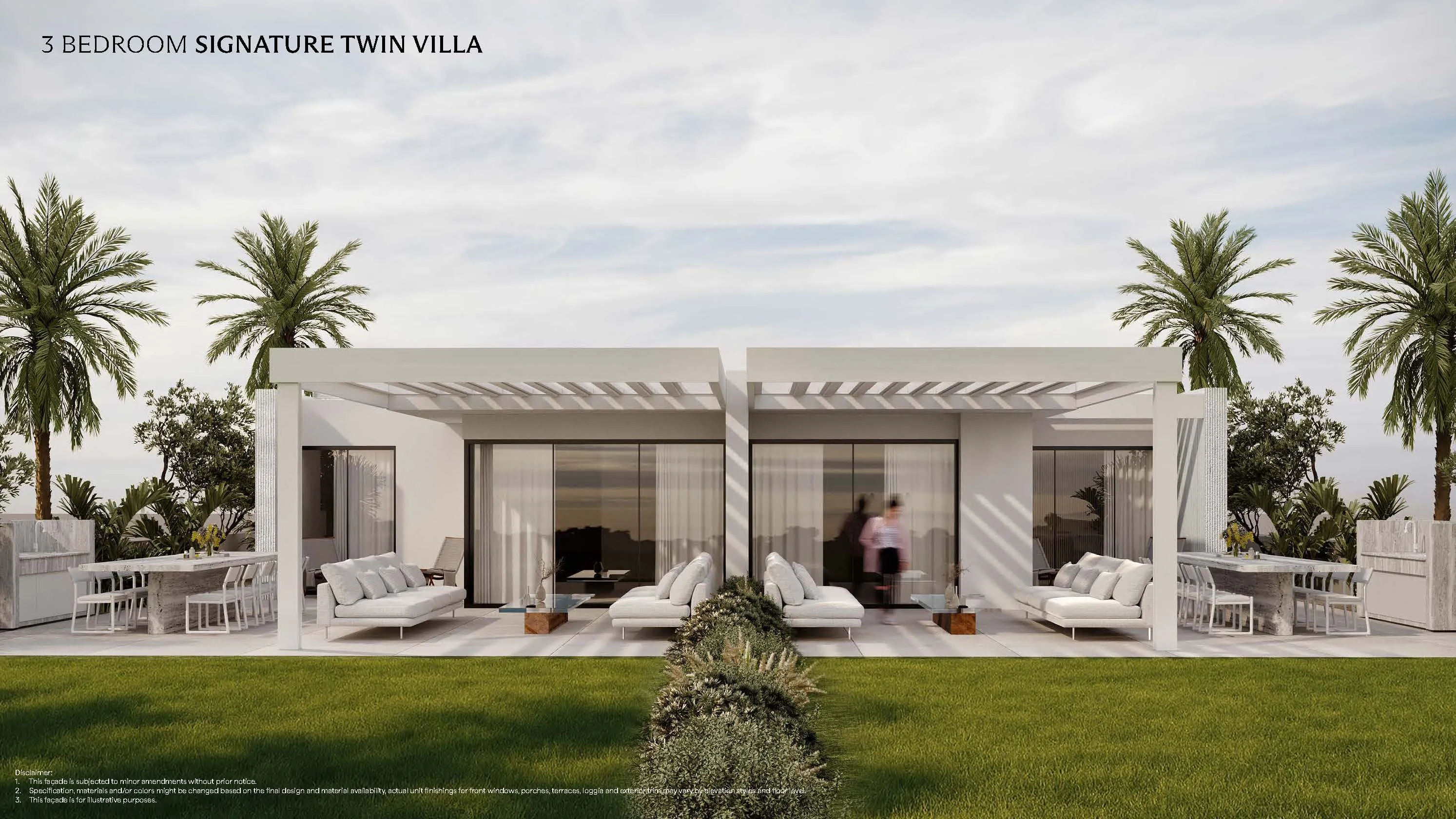 Twinhouse for sale in Amare Sea Front in Ras El Hekma of 197 m² with 4 bedrooms