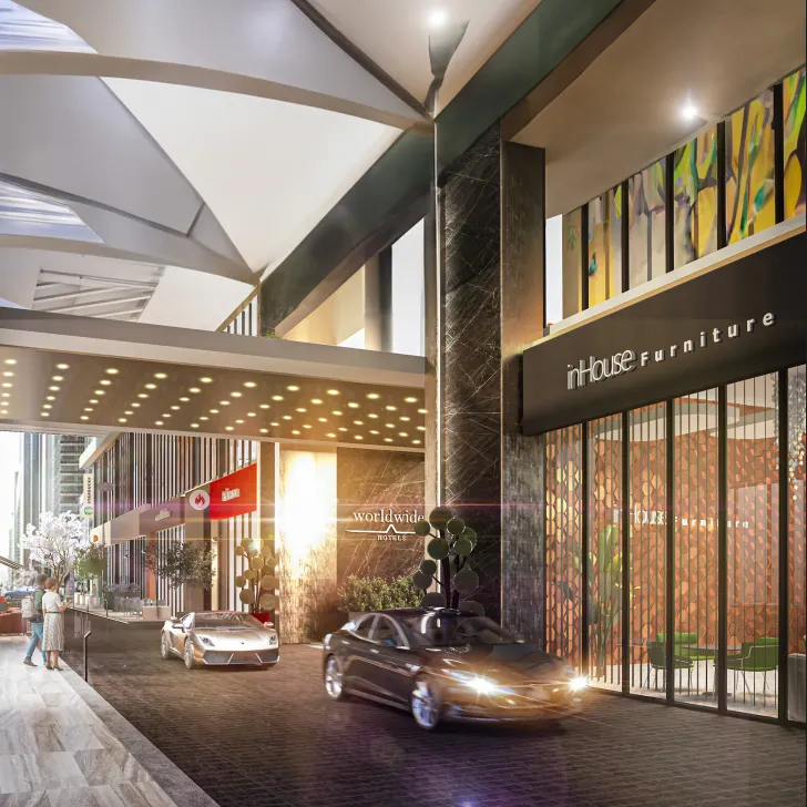 Retail for sale in Modon Green River Tower in New Capital City of 67 m² with 0 bedrooms