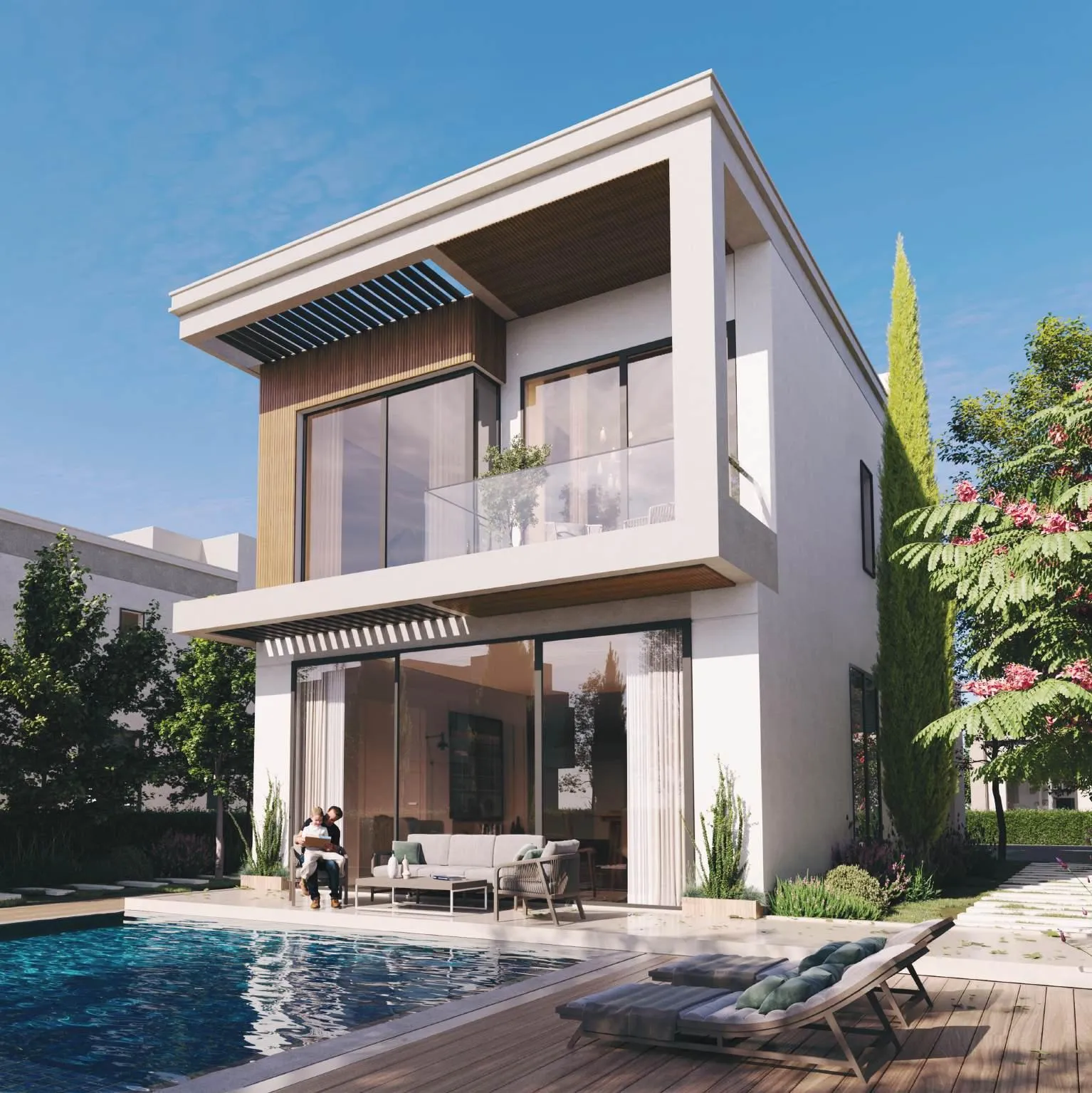 Villa for sale in Villagio in 6th of October City of 316 m² with 5 bedrooms