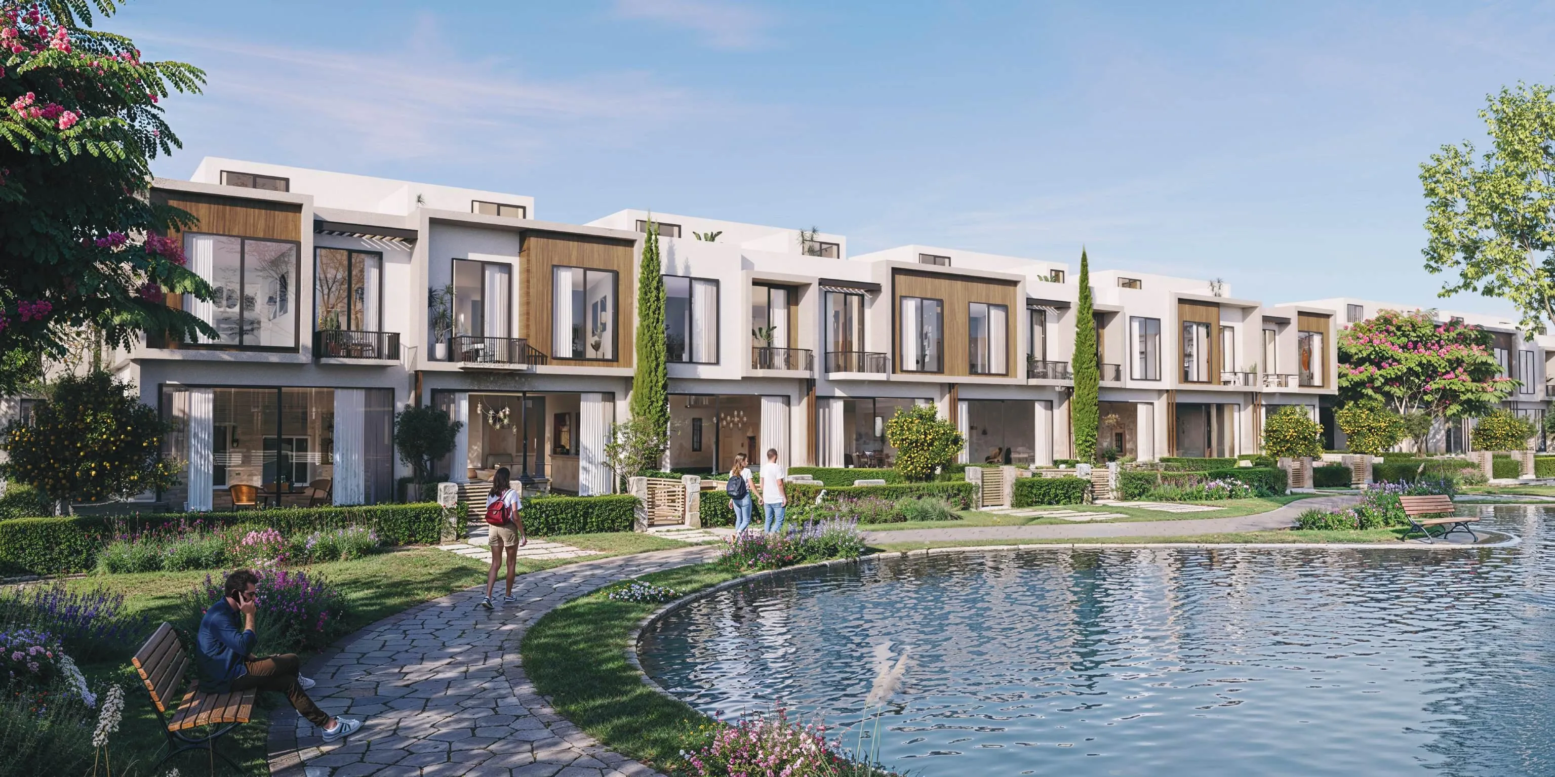 Townhouse for sale in Villagio in 6th of October City of 214 m² with 3 bedrooms