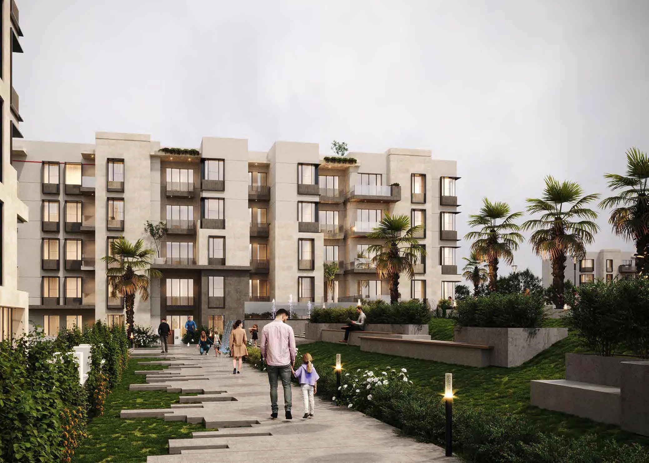Apartment for sale in West Courts New October in 6th of October City of 85 m² with 2 bedrooms
