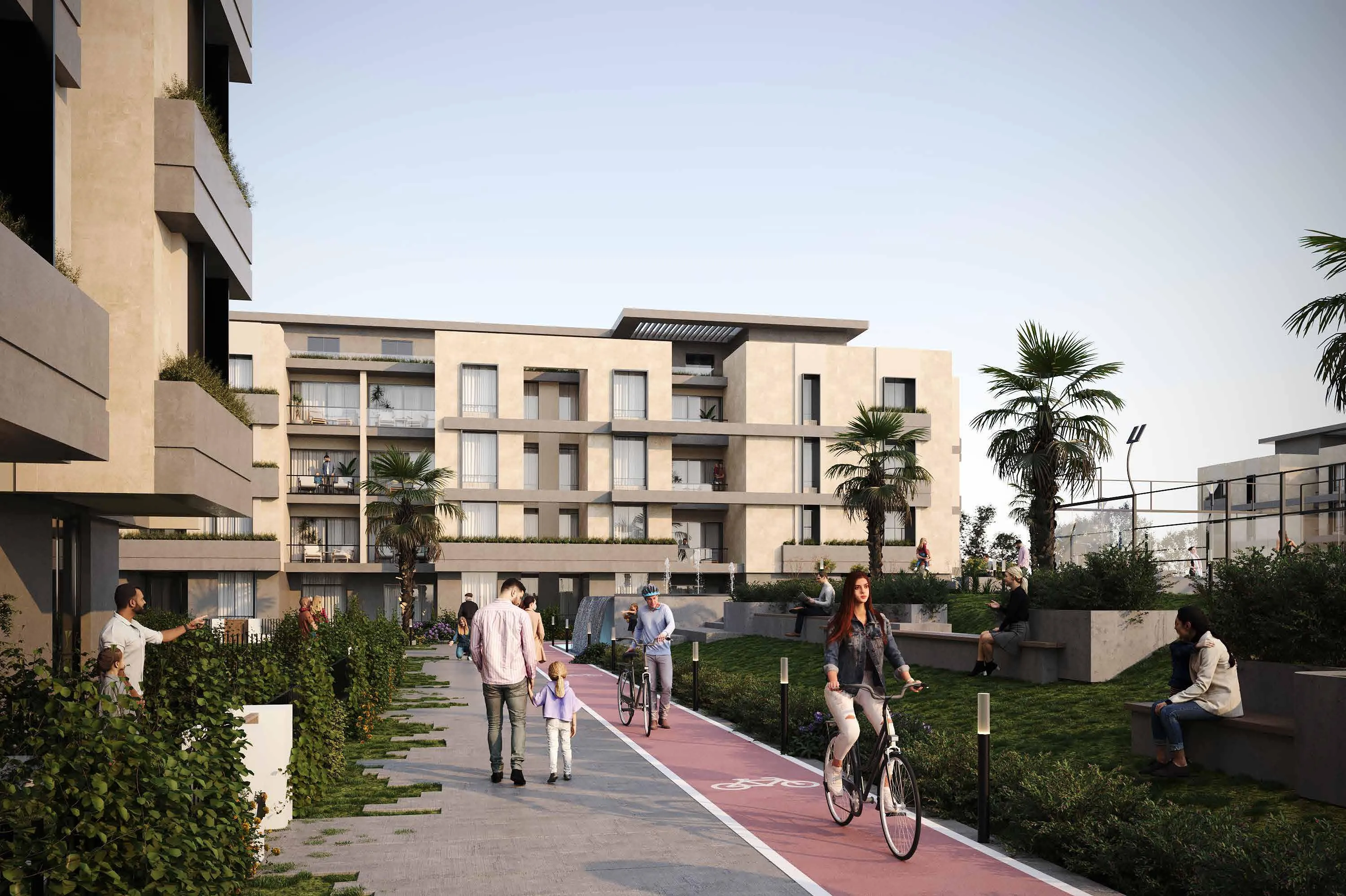 Apartment for sale in West Courts New October in 6th of October City of 85 m² with 2 bedrooms