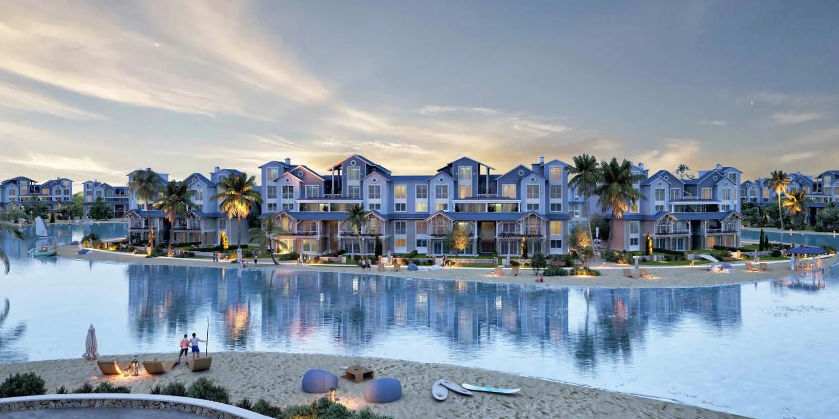 Apartment for sale in Lagoon Beach Park - Aliva in Mostakbal City of 115 m² with 3 bedrooms