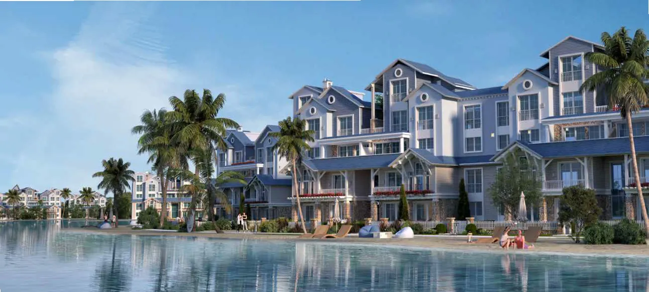 Duplex for sale in Lagoon Beach Park - Aliva in Mostakbal City of 230 m² with 3 bedrooms