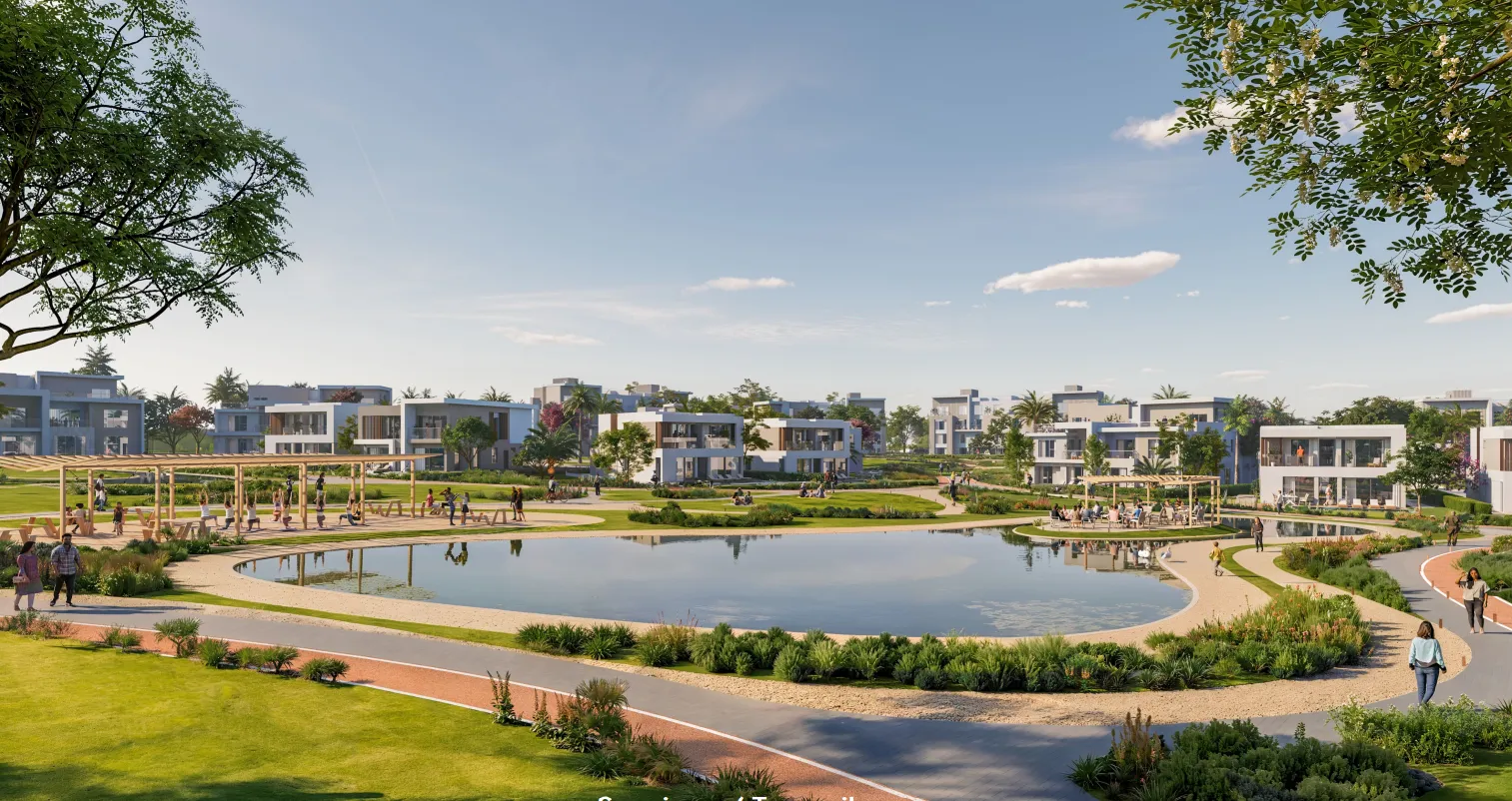 Apartment for sale in Club residence in 6th settlement of 129 m² with 2 bedrooms