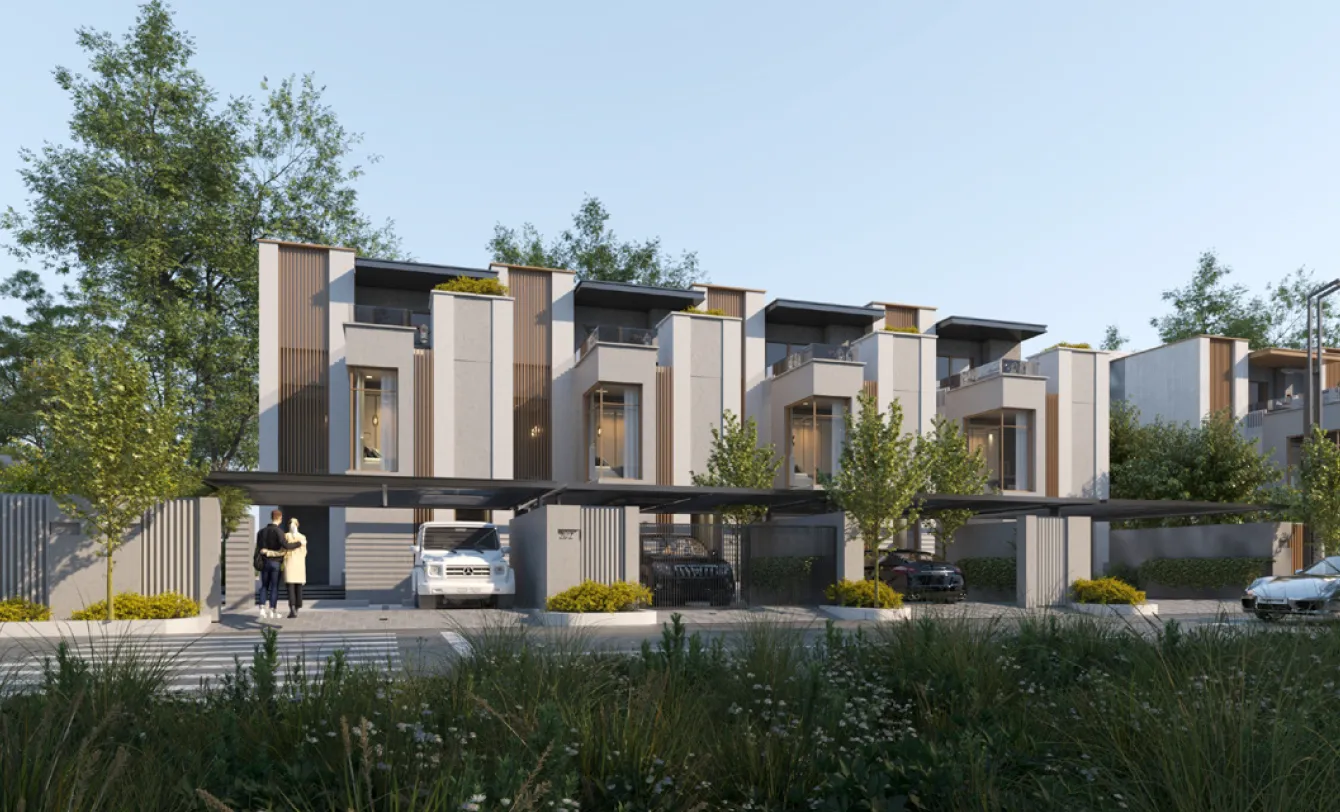 Townhouse for sale in The Brooks in New Cairo of 266 m² with 4 bedrooms