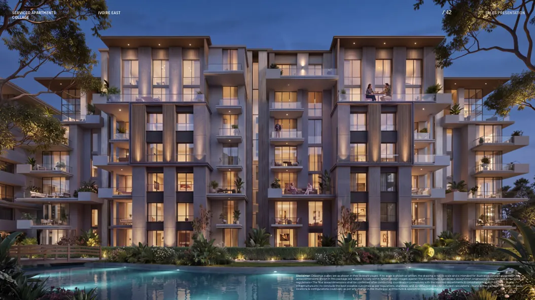Duplex for sale in COLLAGE-Ivoire East in New Cairo of 226 m² with 3 bedrooms
