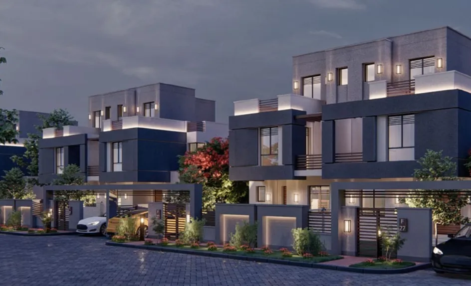 Twinhouse for sale in Bleu Vert  in New Capital City of 277 m² with 4 bedrooms