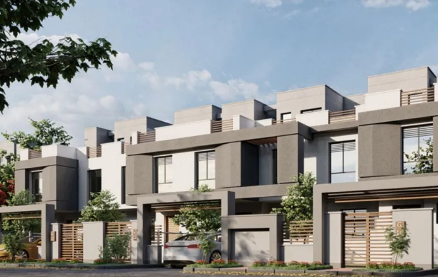 Townhouse for sale in Bleu Vert in New Capital City of 247 m² with 4 bedrooms