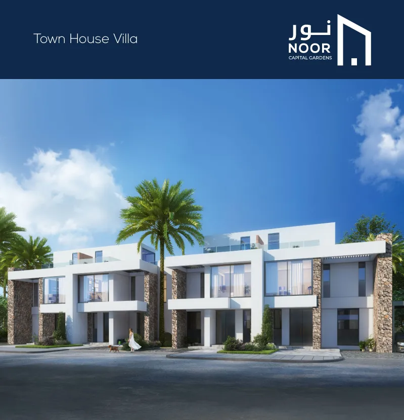 Townhouse for sale in Noor Capital Gardens in New Capital Gardens of 213 m² with 3 bedrooms