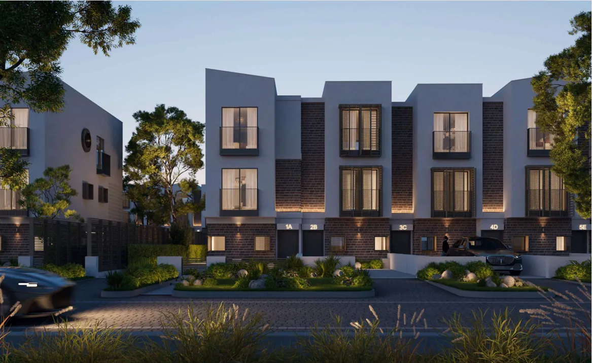 Townhouse for sale in Scenes Phase 2 in Mostakbal City of 158 m² with 3 bedrooms