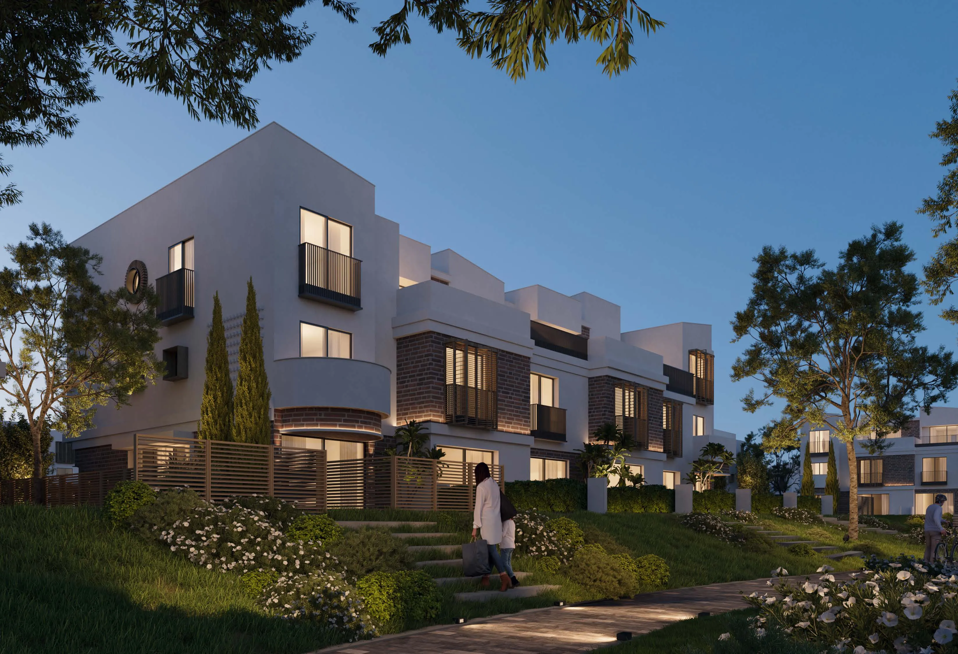 Townhouse for sale in Scenes Phase 2 in Mostakbal City of 158 m² with 3 bedrooms