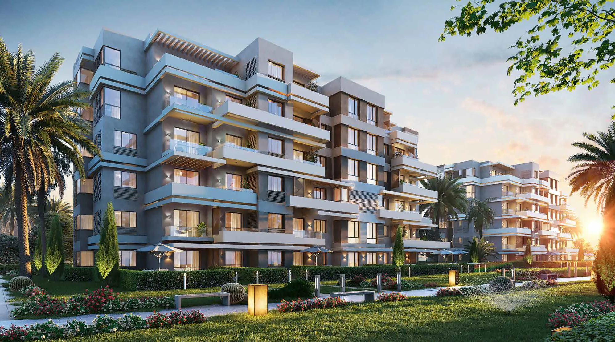 Apartment for sale in Palm Hills New Cairo in New Cairo of 116 m² with 2 bedrooms