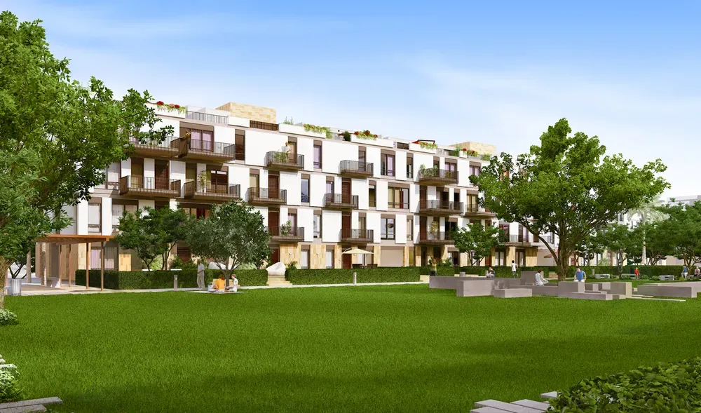 Apartment for sale in The Courtyards in 6th of October City of 232 m² with 3 bedrooms