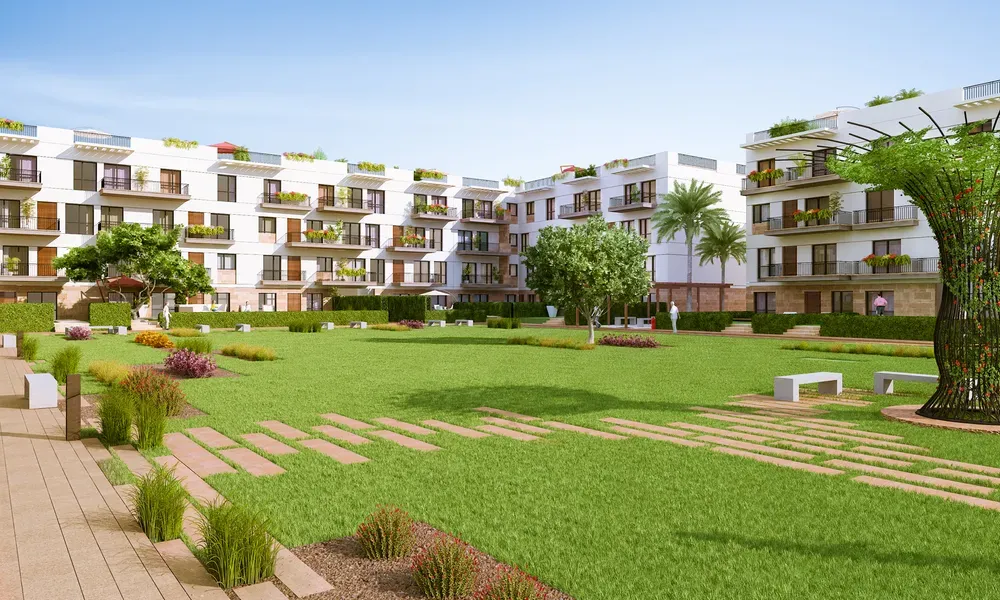 Apartment for sale in The Courtyards in 6th of October City of 232 m² with 3 bedrooms