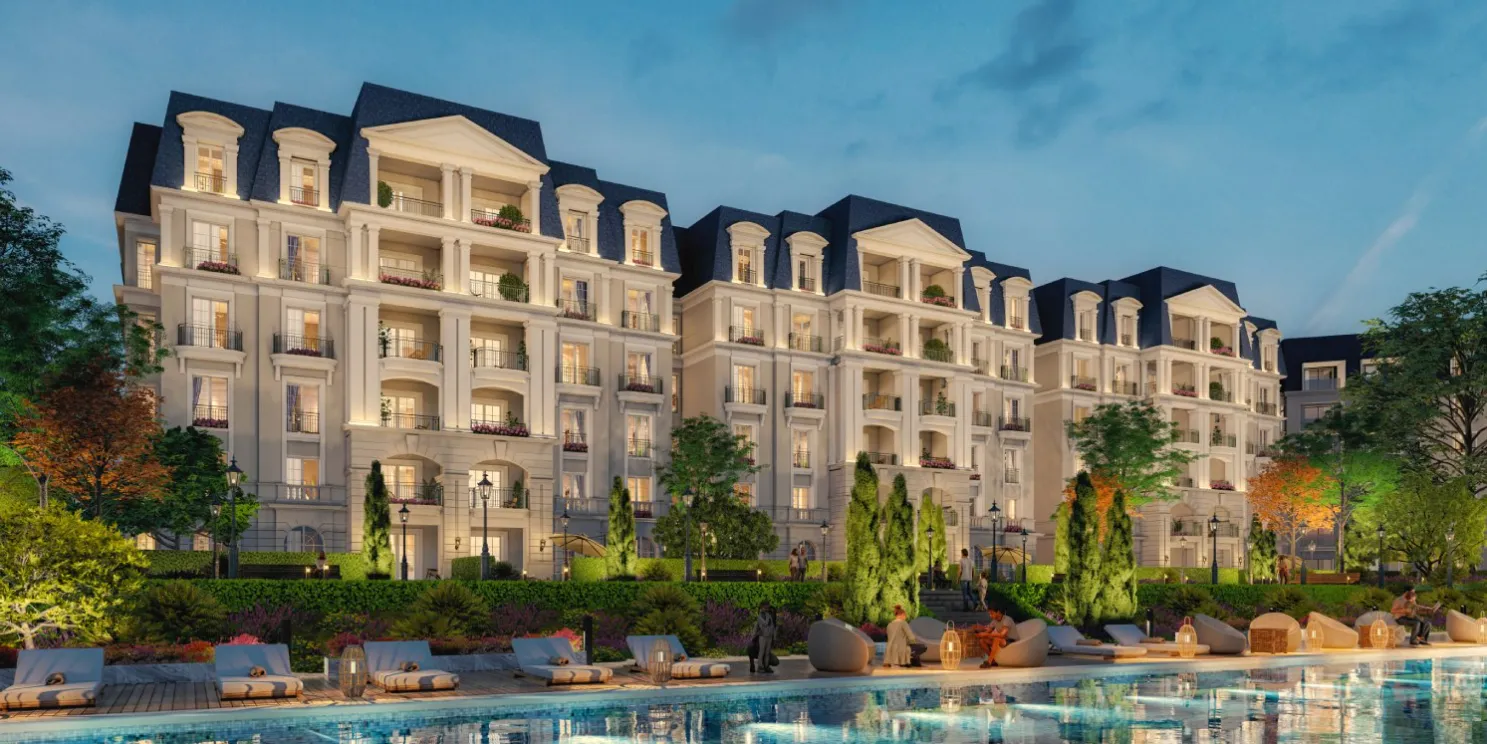Apartment for sale in Nile Boulevard in New Cairo of 145 m² with 3 bedrooms