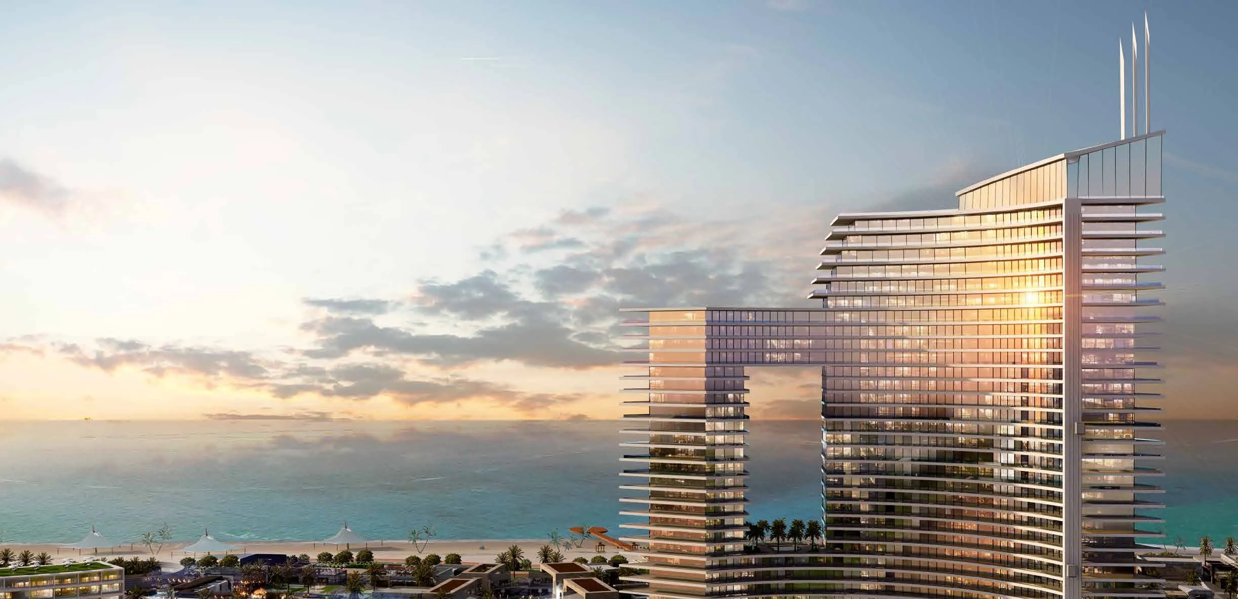 Apartment for sale in The Gate - New Alamein in Al Alamein of 121 m² with 2 bedrooms