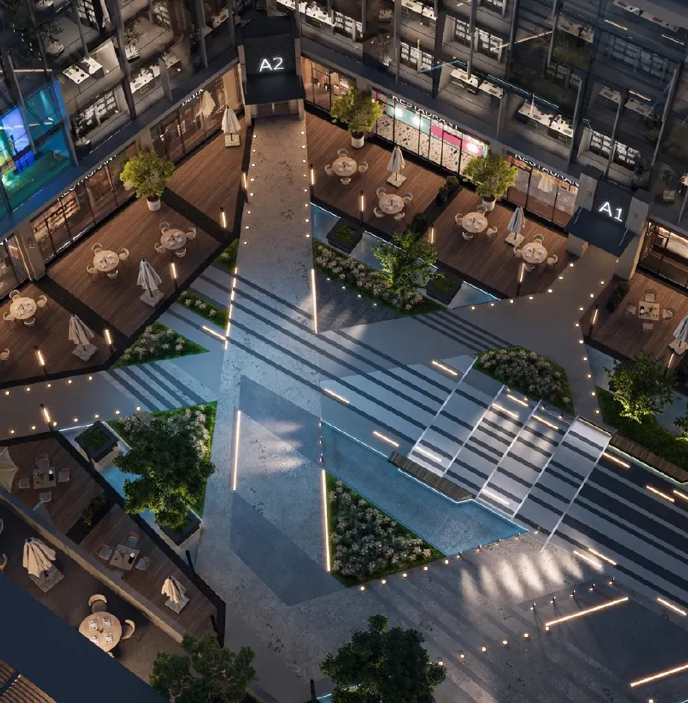 Office for sale in The Gray in New Cairo of 48 m² with 1 bedrooms