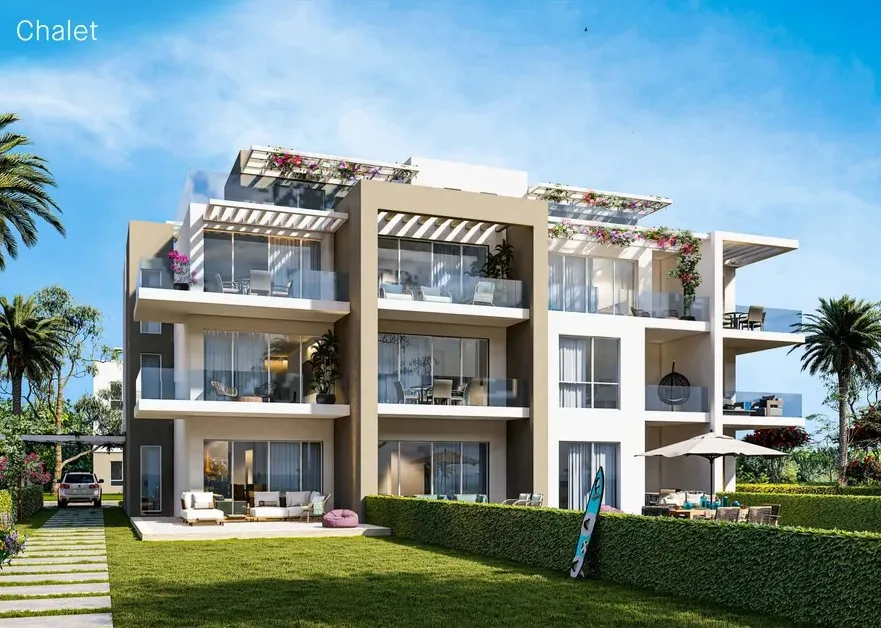 Chalet for sale in Hyde Park North - Seashore in Ras El Hekma of 73 m² with 1 bedrooms