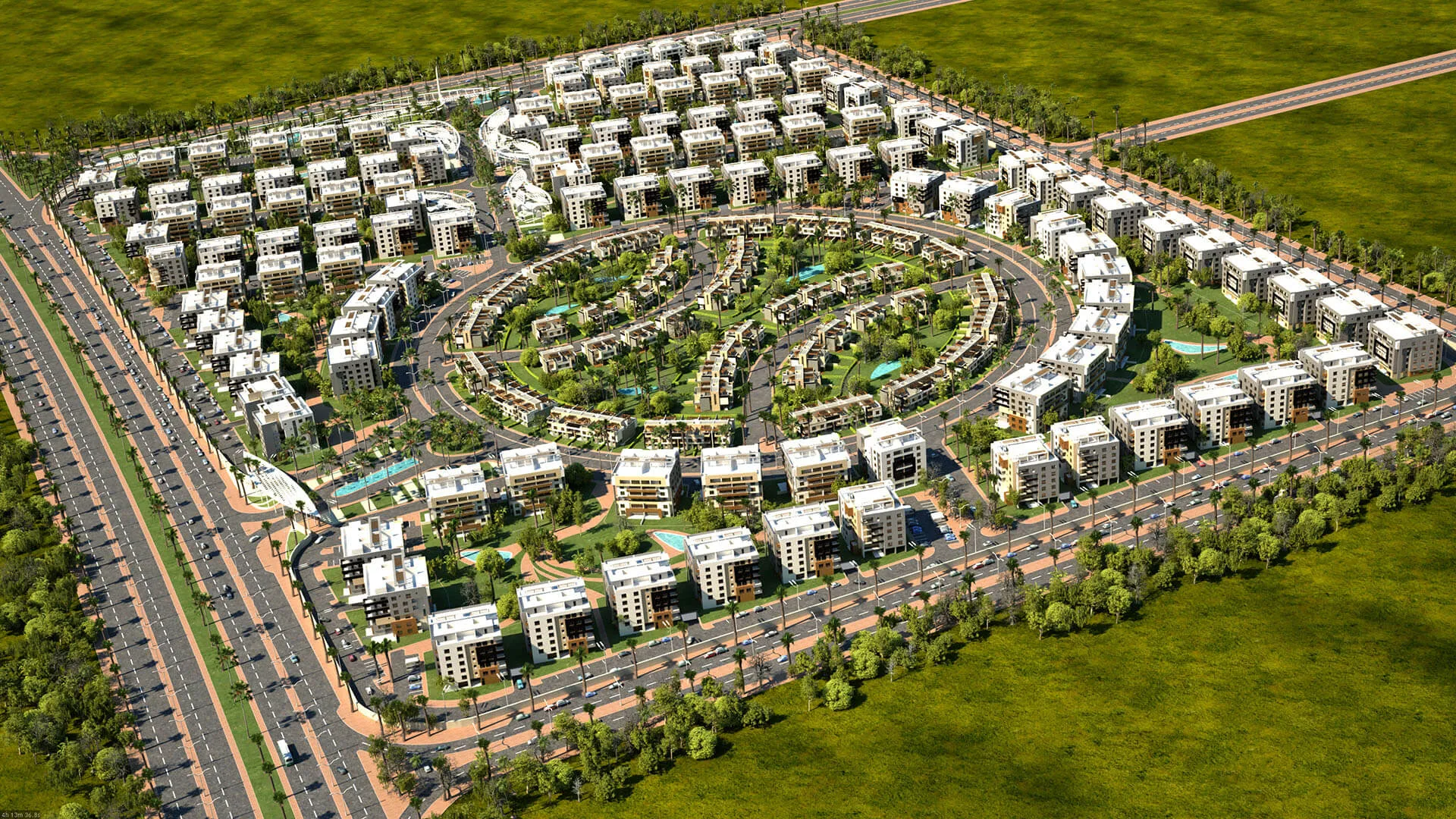 Twinhouse for sale in The Square in New Cairo of 262 m² with 3 bedrooms