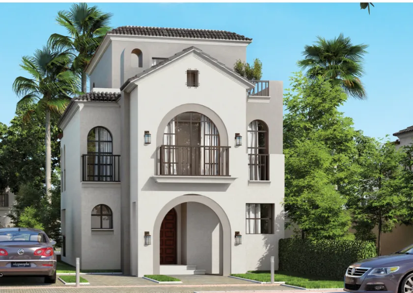 Villa for sale in Sarai in New Cairo of 212 m² with 4 bedrooms
