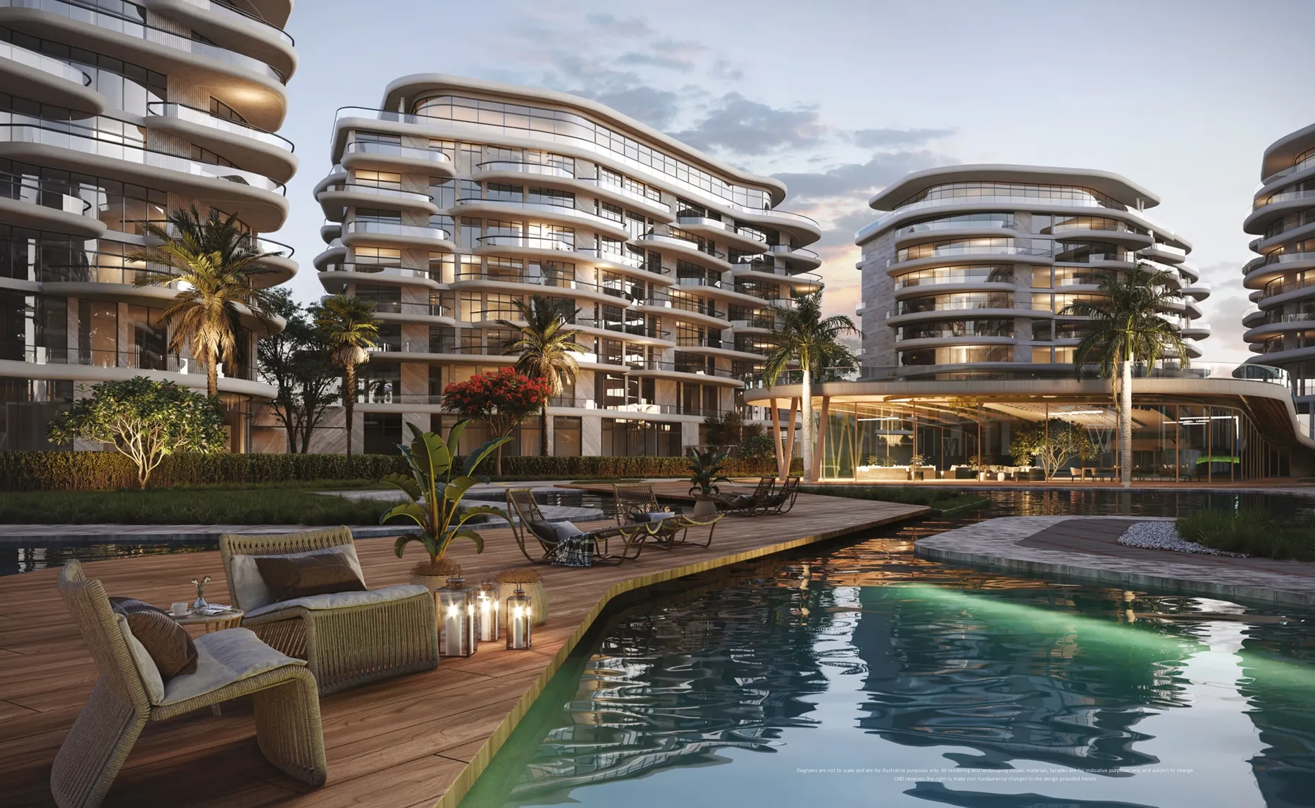 Apartment for sale in W Residences Cairo in New Cairo of 94 m² with 1 bedrooms