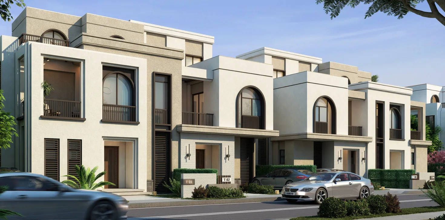 Townhouse for sale in Ever New Cairo in 6th settlement of 218 m² with 3 bedrooms