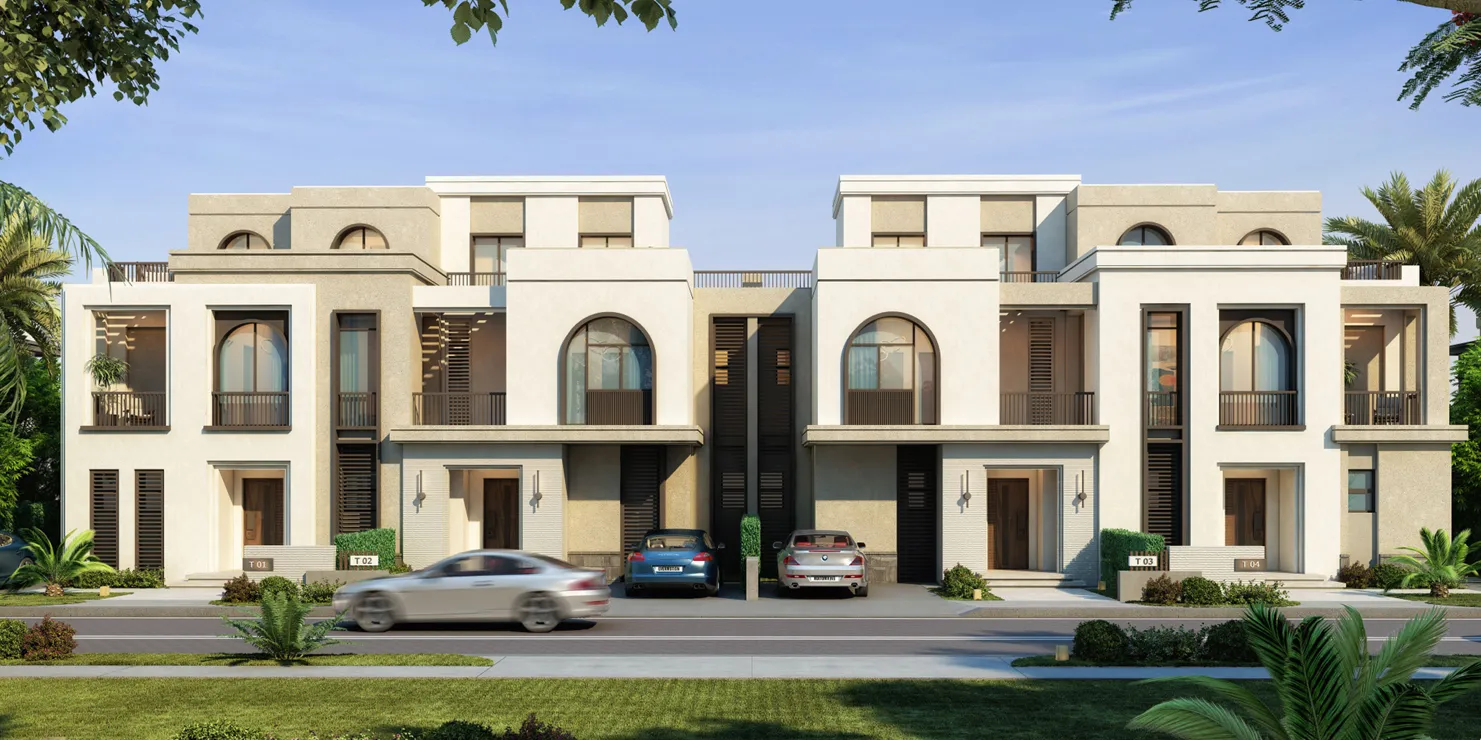 Townhouse for sale in Ever New Cairo in 6th settlement of 218 m² with 3 bedrooms