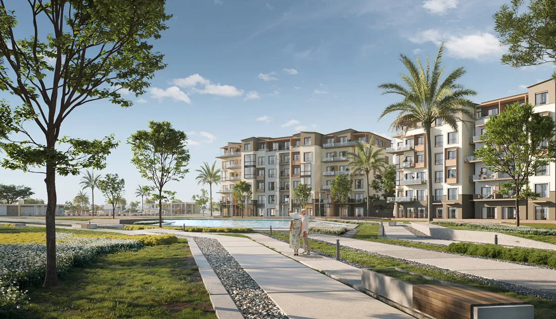Apartment for sale in Hyde Park in 6th settlement of 123 m² with 2 bedrooms