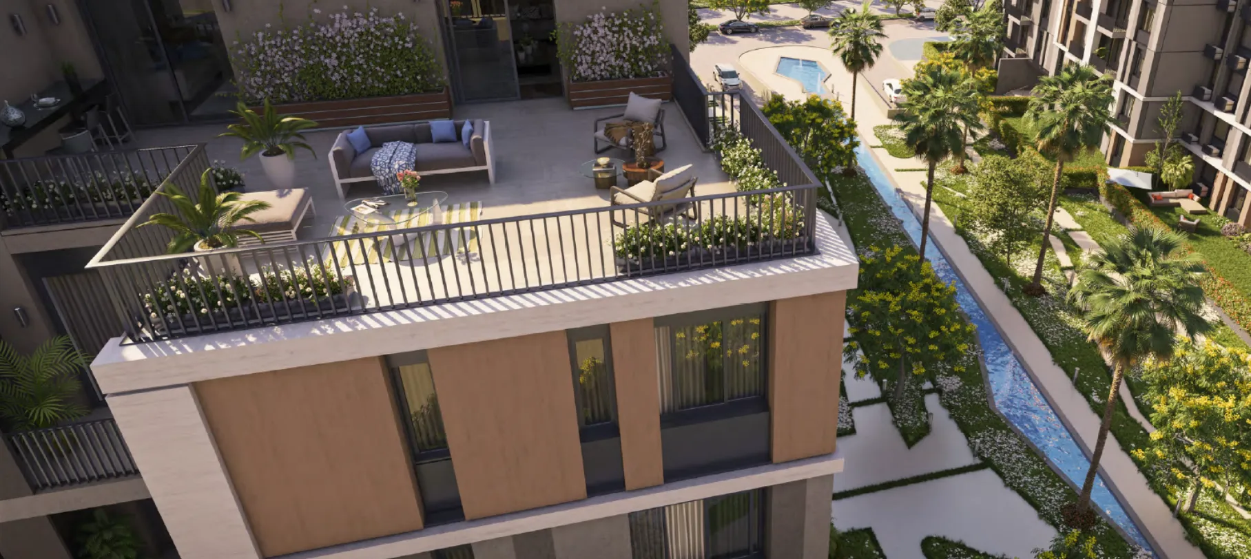 Apartment for sale in Swanlake Residences in New Cairo of 214 m² with 3 bedrooms