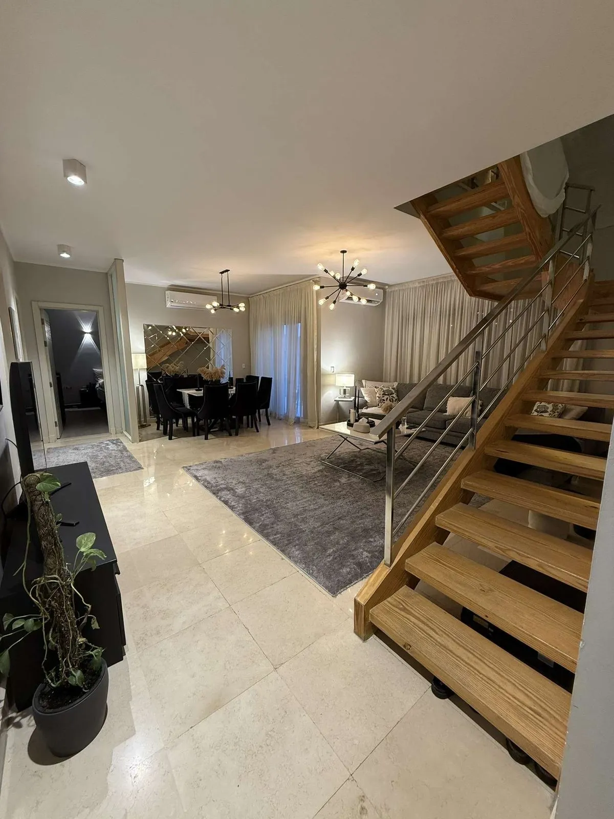 Duplex for sale in The Village Gate in New Cairo of 199 m² with 3 bedrooms