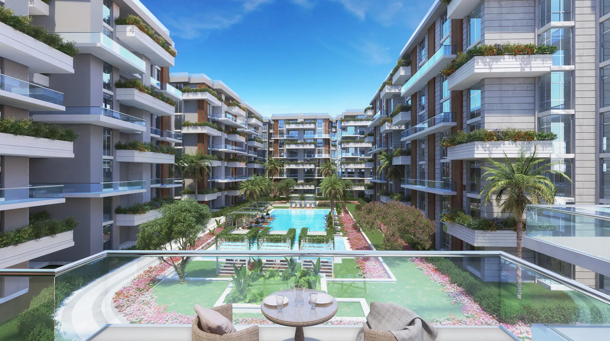Apartment for sale in De Joya 2 in New Capital City of 140 m² with 3 bedrooms