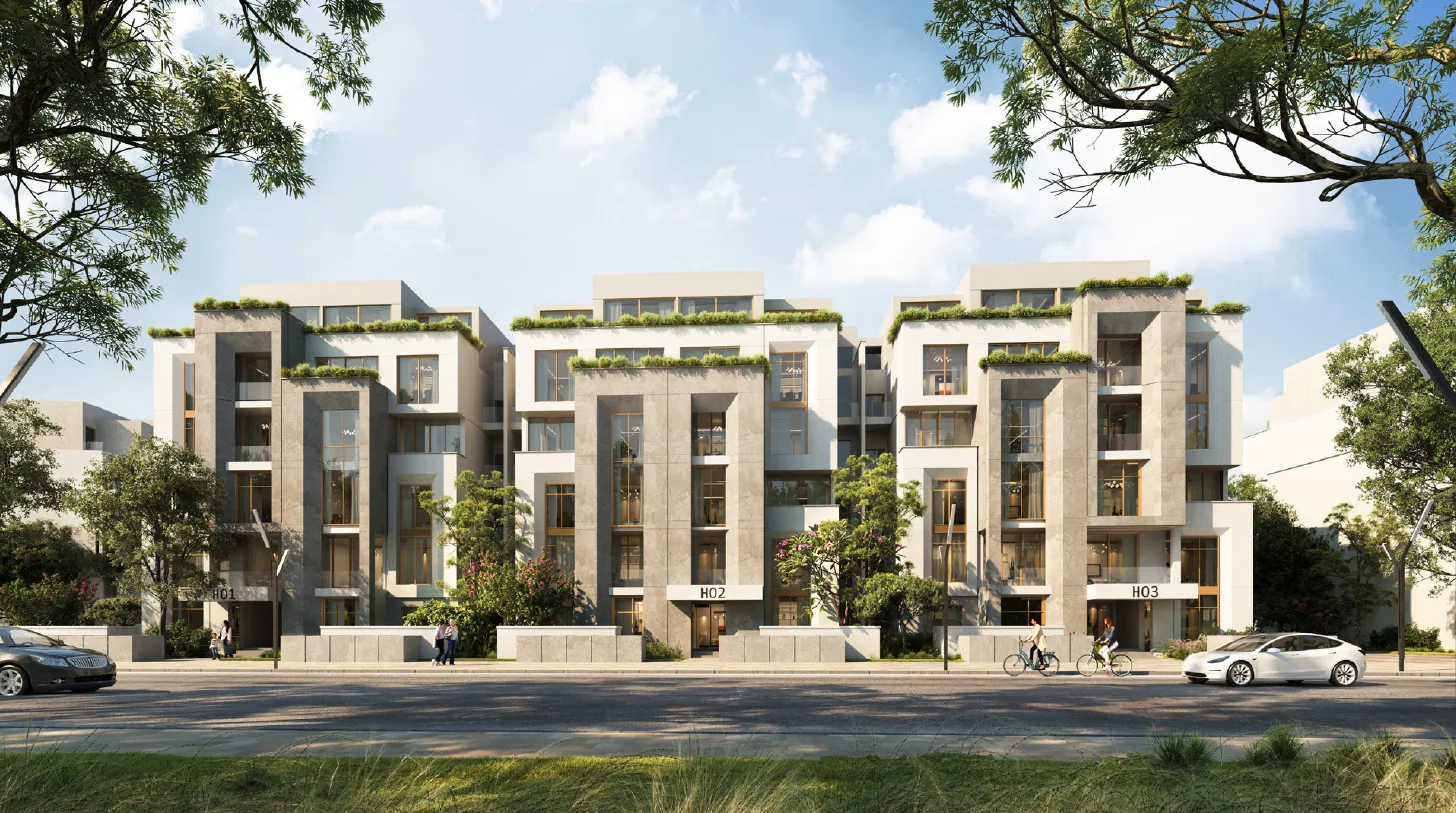 Apartment for sale in The Brooks in New Cairo of 125 m² with 2 bedrooms