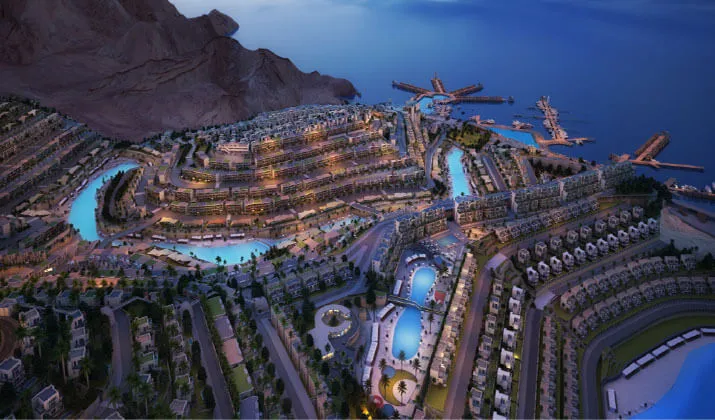 Chalet for sale in Il Monte Galala in Ain Sokhna of 126 m² with 3 bedrooms