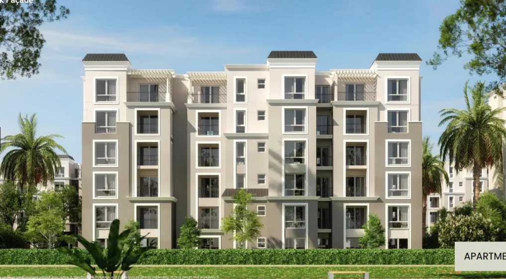 Apartment for sale in Sarai in New Cairo of 102 m² with 2 bedrooms