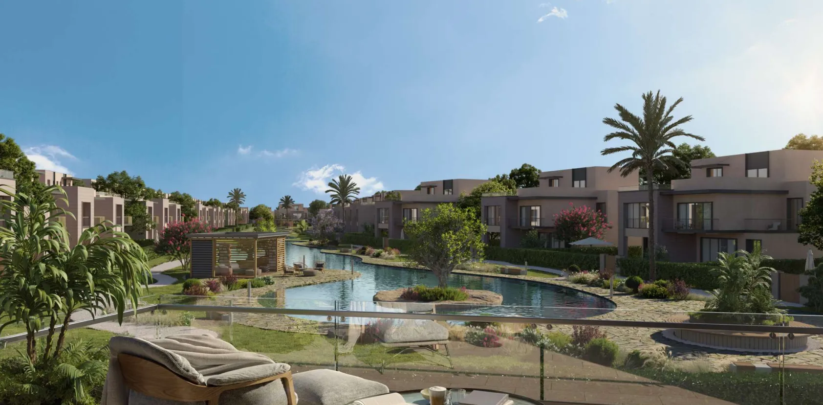 Townhouse for sale in Garden Lakes in 6th of October City of 217 m² with 3 bedrooms