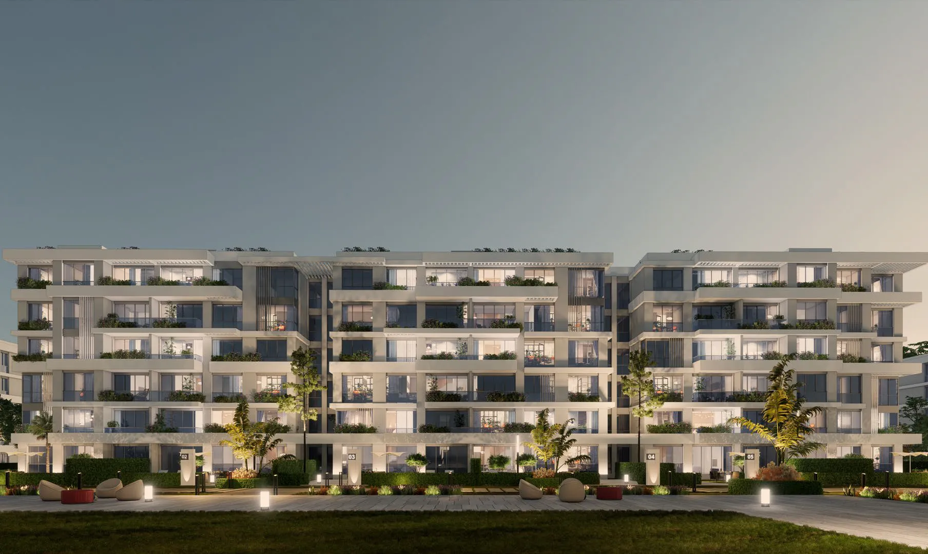 Apartment for sale in Bluetree in New Cairo of 170 m² with 3 bedrooms