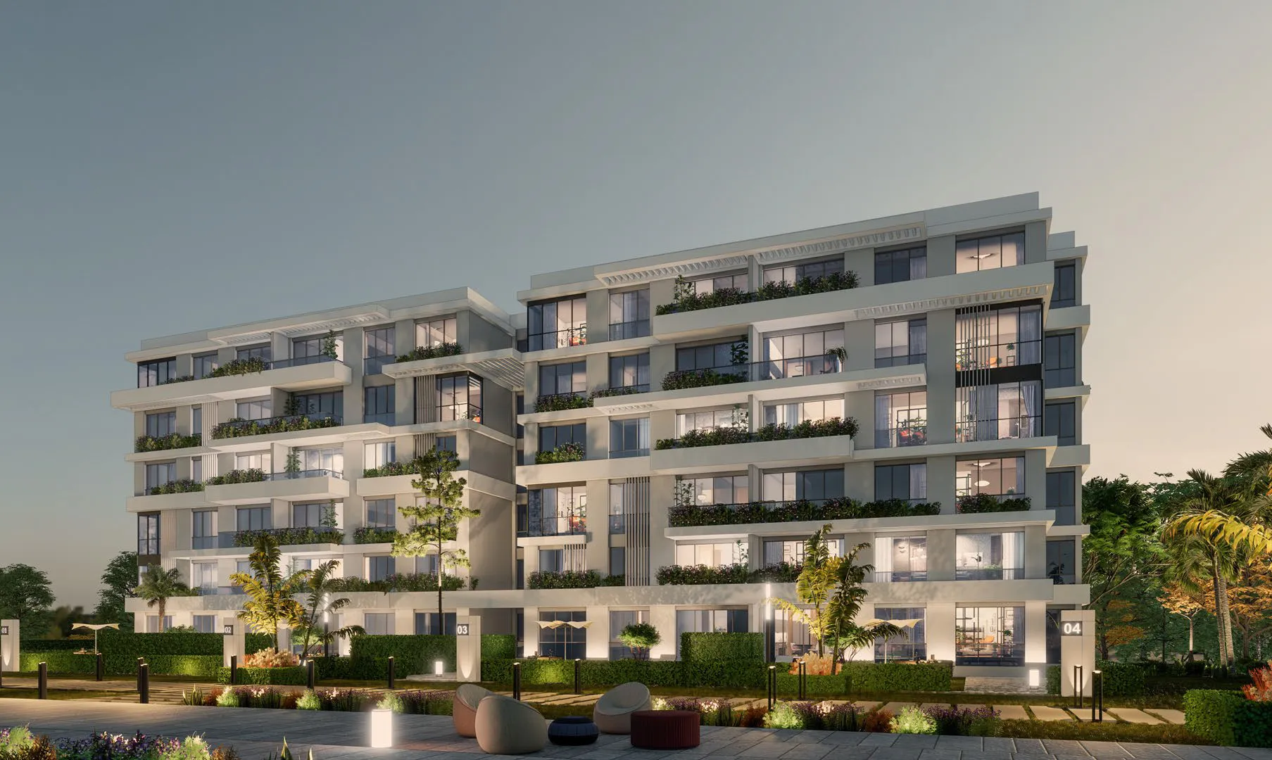 Apartment for sale in Bluetree in New Cairo of 170 m² with 3 bedrooms